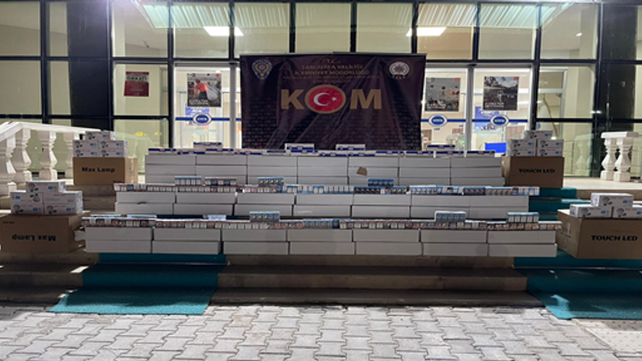 Şanlıurfa’da 18 bin 600 paket gümrük kaçağı sigara ele geçirildi