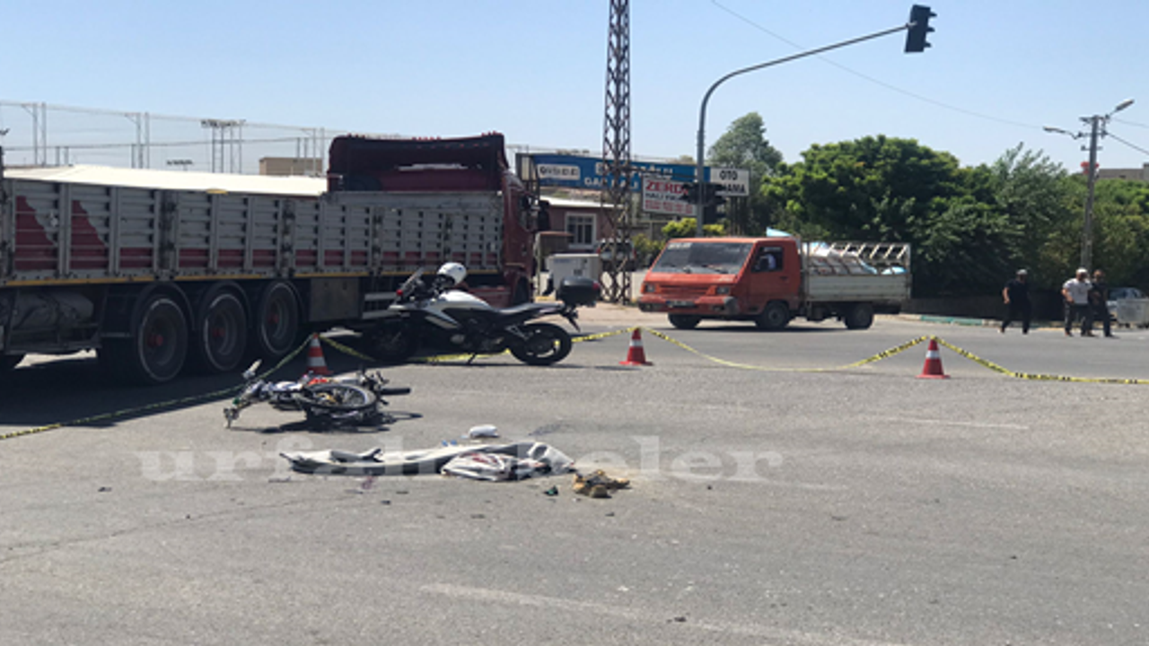 Şanlıurfa’da motosiklet tır ile çarpıştı, 1 ölü
