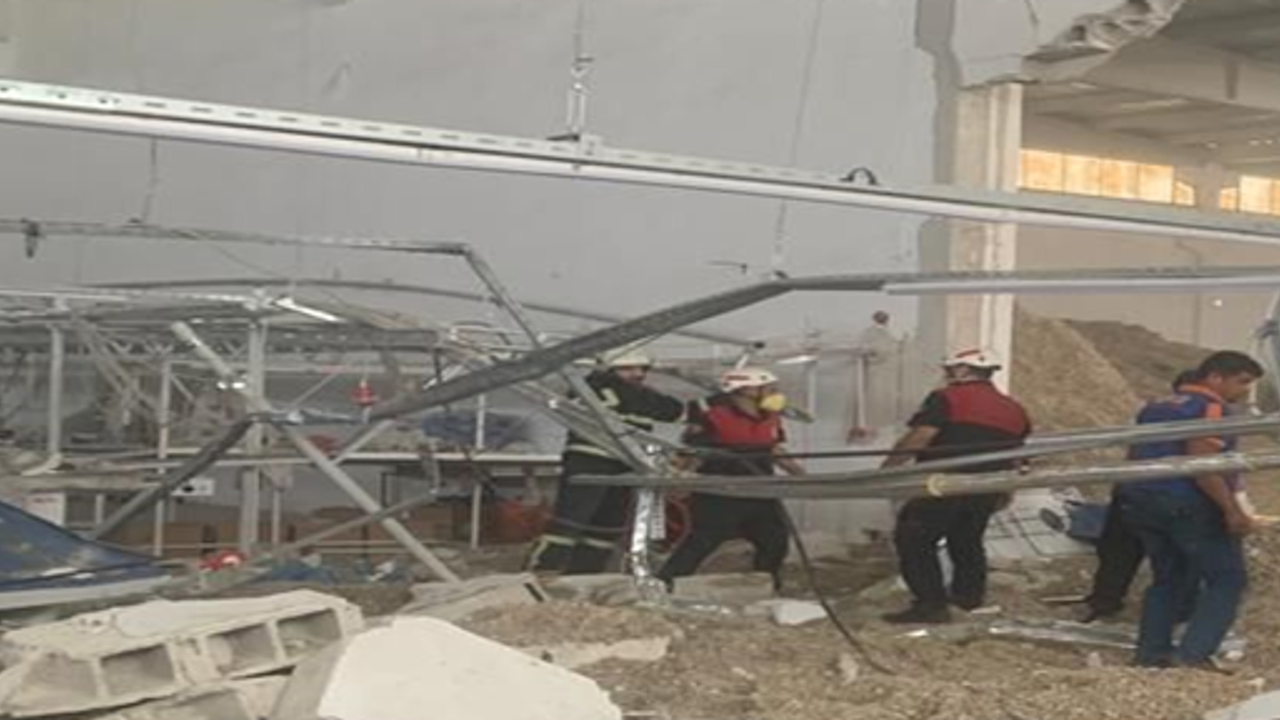 Şanlıurfa 2. Organize Sanayi Bölgesinde göçük meydana geldi