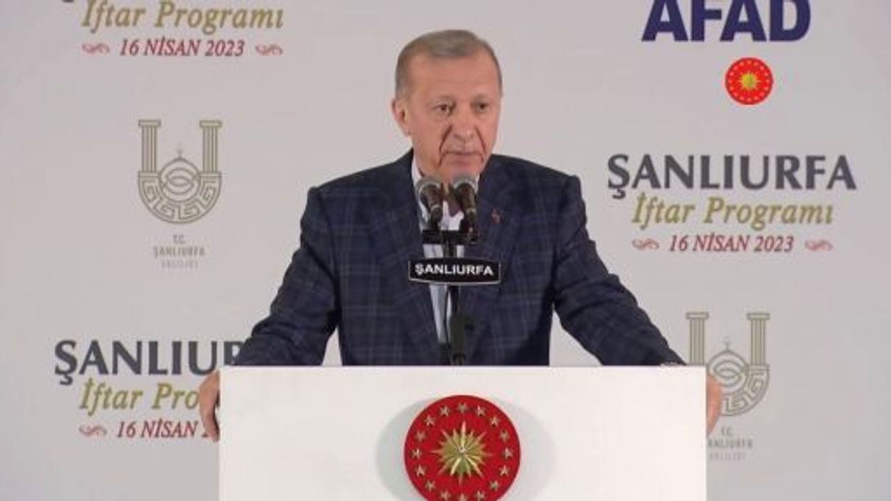 Cumhurbaşkanı Erdoğan Şanlıurfa'da iftar programına katıldı