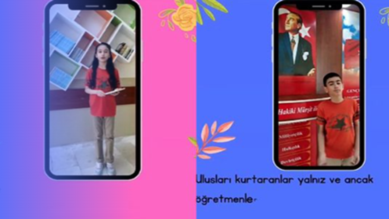Güzelşehir Şehit Mahmut Tekke Ortaokulu öğrencileri videosu büyük beğeni aldı
