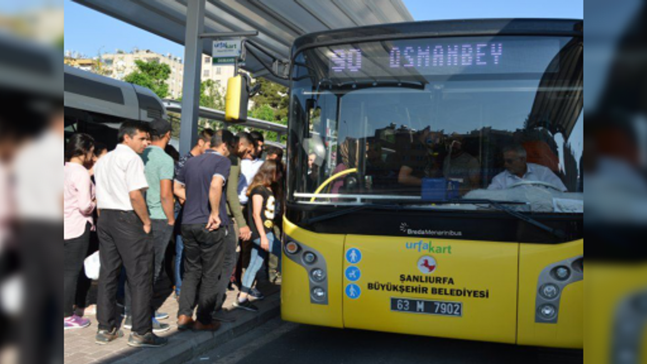 Şanlıurfa’da toplu taşıma araçları ücretsiz olacak