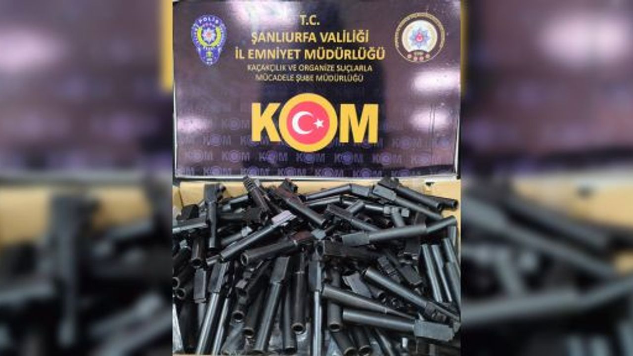 Şanlıurfa’da 507 tabanca namlusu ele geçirildi, 1 gözaltı i
