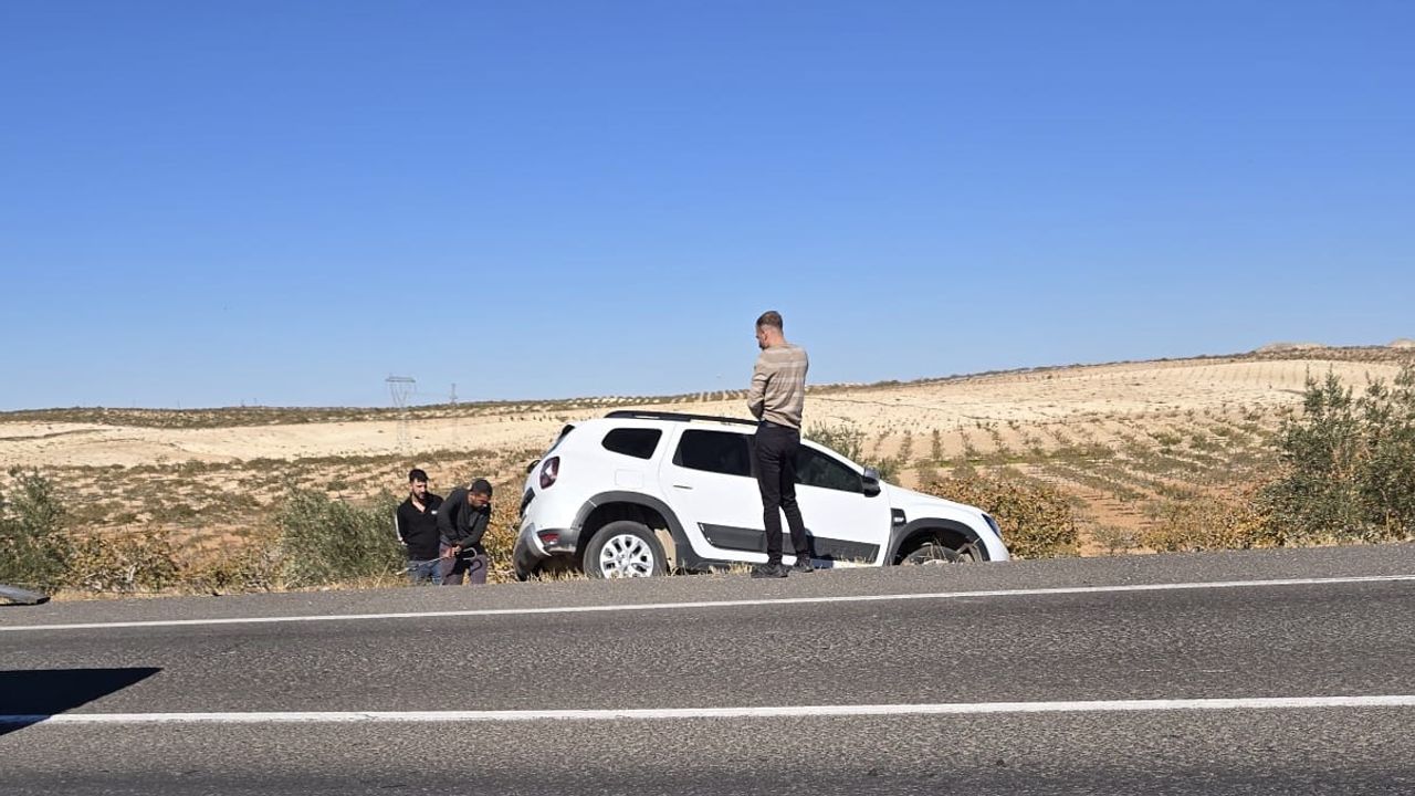 Birecik’te Maddi Hasarlı Trafik Kazası