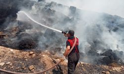 Şanlıurfa’da samanlar kül oldu