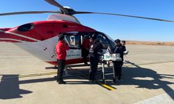 Şanlıurfa’da ambulans helikopter Başkurt bebek için havalandı