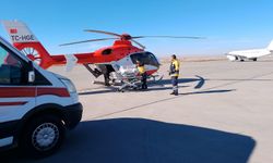 Şanlıurfa’da Berat bebek için ambulans helikopter havalandı