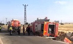 Viranşehir'de itfaiye aracı şarampole uçtu!