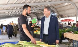 Vali Şıldak, pazar esnafını ziyaret etti