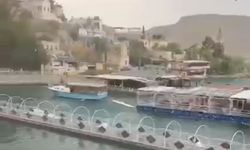 Halfeti'de fırtına etkili oldu