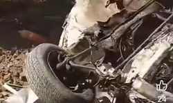 Suruç'ta otomobil takla attı