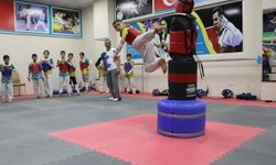 Haliliye'de kış spor okullarında tekvando heyecanı
