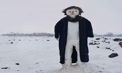 Siverek’te Kar Sanata Dönüştü: Kardan Çoban