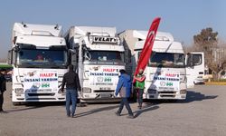 Şanlıurfa’dan Halep’e 3 Tır İnsani Yardım Yola Çıktı