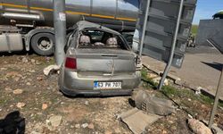 Viranşehir’de tanker ile otomobil çarpıştı