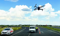 Drone Devrede! Şanlıurfa’da Trafik Havadan Denetlendi