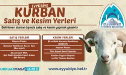 Eyyübiye’de Kurban Satış ve Kesim Yerleri Duyuruldu