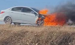 Şanlıurfa’da Korkutan Araç Yangını