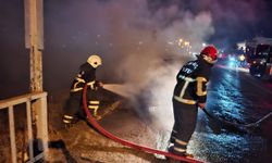Birecik’te Korkutan Olay! Araç Alev Topuna Döndü