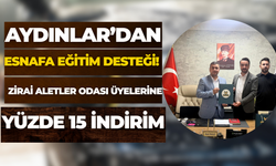 Aydınlar’dan Esnafa Eğitim Desteği! Zirai Aletler Odası Üyelerine Yüzde 15 İndirim