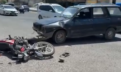 Birecik’te Trafik Kazası! Ticari Taksi ile Motosiklet Çarpıştı