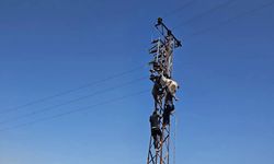 Ceylanpınar'da Elektrik Akımına Kapılan Vatandaş Direkte Asılı Kaldı