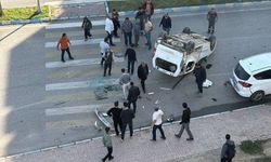Birecik’te Korkutan Kaza! Belediye Aracıyla Çarpıştı