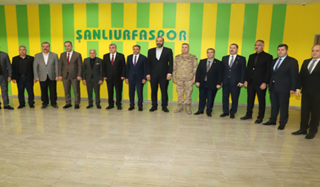 Vali Hasan Şıldak başkanlığına Şanlıurfaspor tesislerinde bir araya geldiler