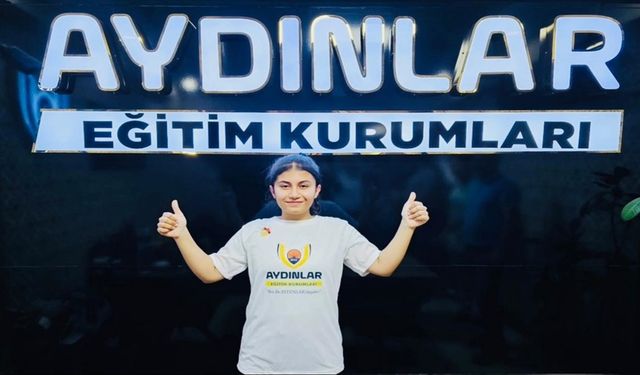 Aydınlar Eğitim kurumundan gururlandıran başarı! Türkiye birincisi…