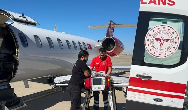 Şanlıurfa’da uçak ambulans İbrahim bebek için havalandı