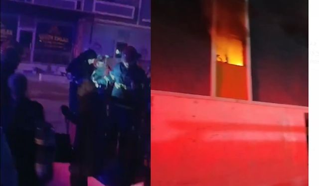 Şanlıurfa'da apartmanda yangın, mahsur kalanları itfaiye kurtardı