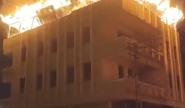 Eyyübiye'de gece yarısı korkutan yangın