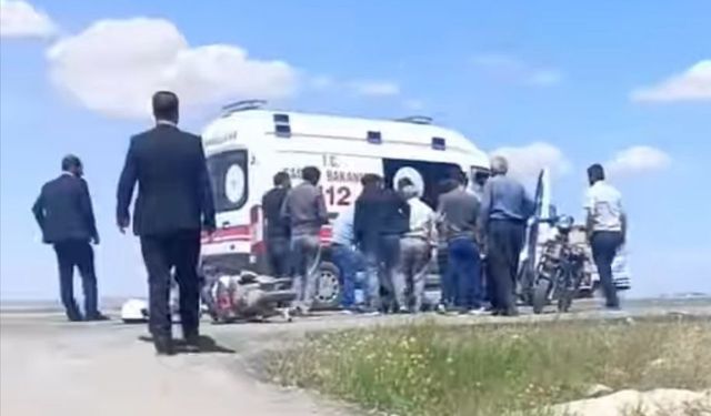 Şanlıurfa ‘da Otomobil ile Motosiklet Çarpıştı 2 kişi yaralandı