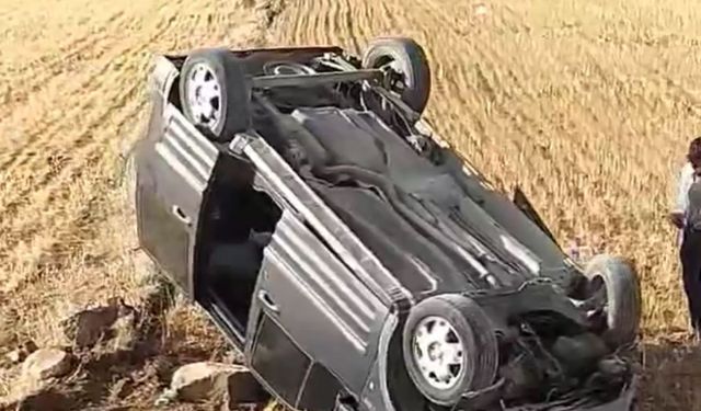 Şanlıurfa’da araç takla attı