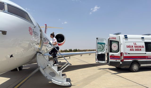 Şanlıurfa’da Ayşe Bebek İçin Uçak Ambulans Havalandı