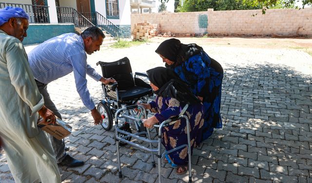 Harran'da Aysel Bata Akülü Sandalyesine Kavuştu
