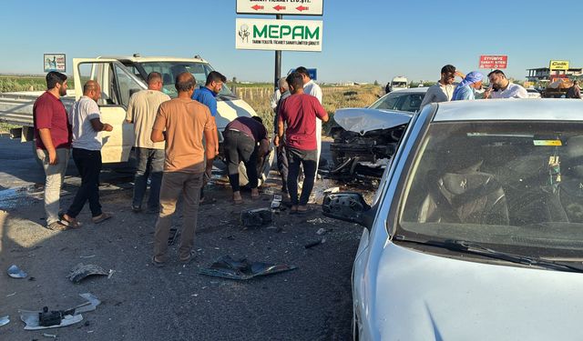 Eyyübiye’de Kestirme Yolda Tehlikeli Kaza!