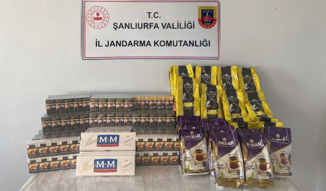 Birecik ve Viranşehir’de Şok Yol Uygulaması: Kaçak Çay ve Sigara Yakalandı