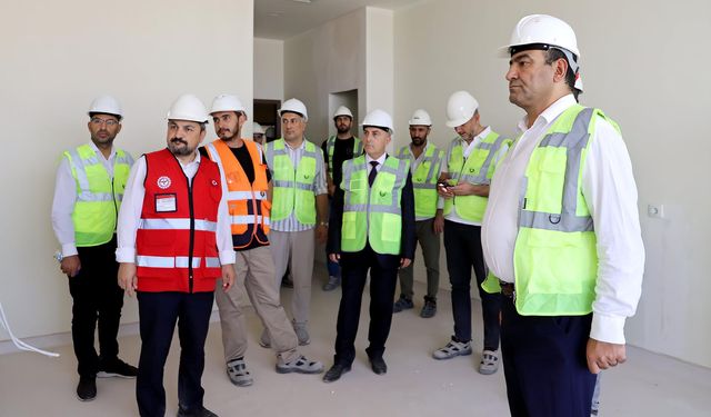 Şanlıurfa Şehir Hastanesi’nde Hummalı Çalışma! Bakanlık Yetkilileri Sahada