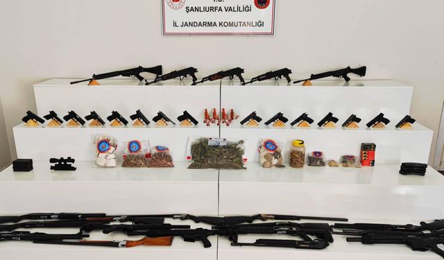 Şanlıurfa'da uyuşturucu ve silah operasyonu