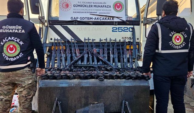 Akçakale Gümrüğü’nde mazot deposundan cephanelik çıktı