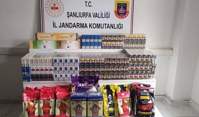 Şanlıurfa'da jandarmadan kaçakçılık operasyonu