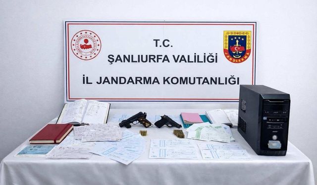 Şanlıurfa’da Tefecilik Operasyonu