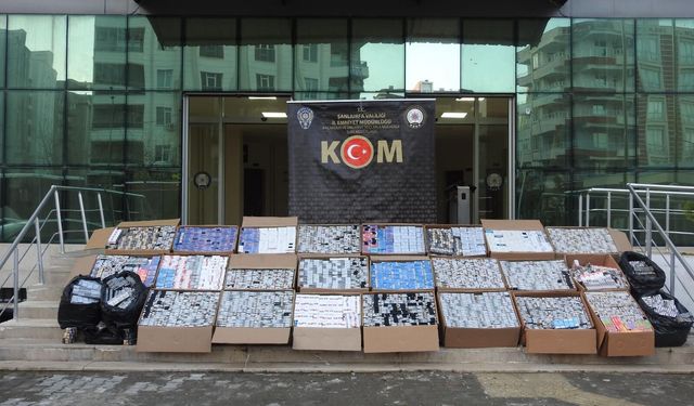 Şanlıurfa’da Piyasa Değeri 2,5 Milyon TL Kaçak Sigara Ele Geçirildi
