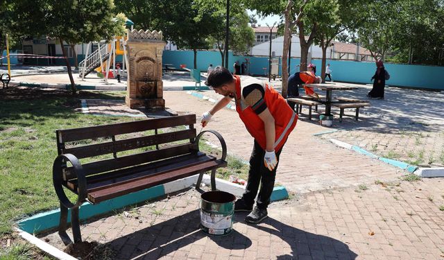 Haliliye’de Parklar Yenileniyor, Yeşil Alanlar Modernleşiyor