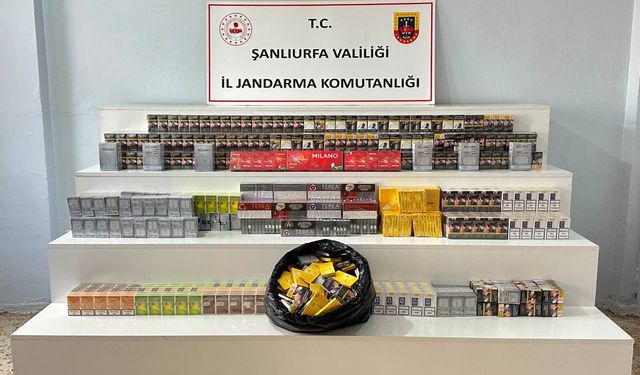 Viranşehir’de kaçakçılık operasyonu: 5 bin 70 sigara ele geçirildi