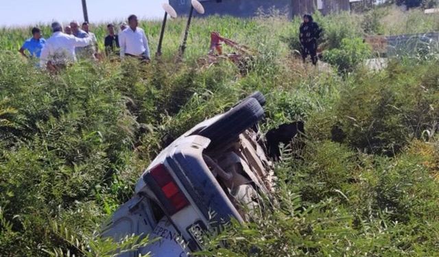 Şanlıurfa’da Feci Kaza! Otomobil Şarampole Uçtu