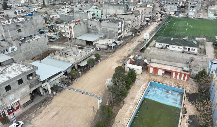 Büyükşehir’den Suruç İlçesi Mızar Caddesi’nde Asfalt Öncesi Hazırlık
