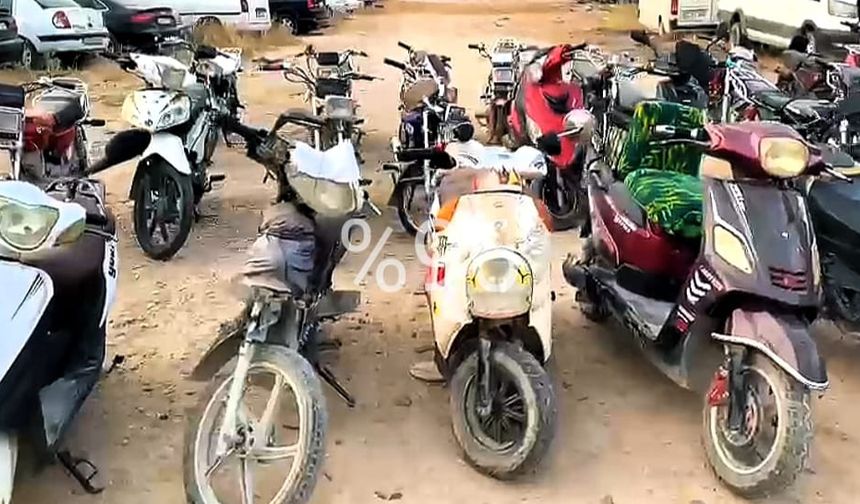 Şanlıurfa’da çalıntı 28 motosiklet ele geçirildi