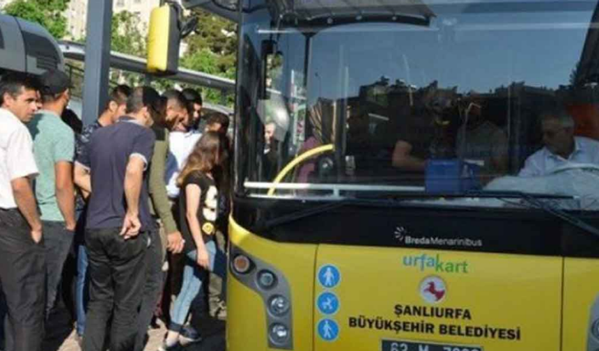 Şanlıurfa’da Hafta Sonu Toplu Taşıma Ücretsiz